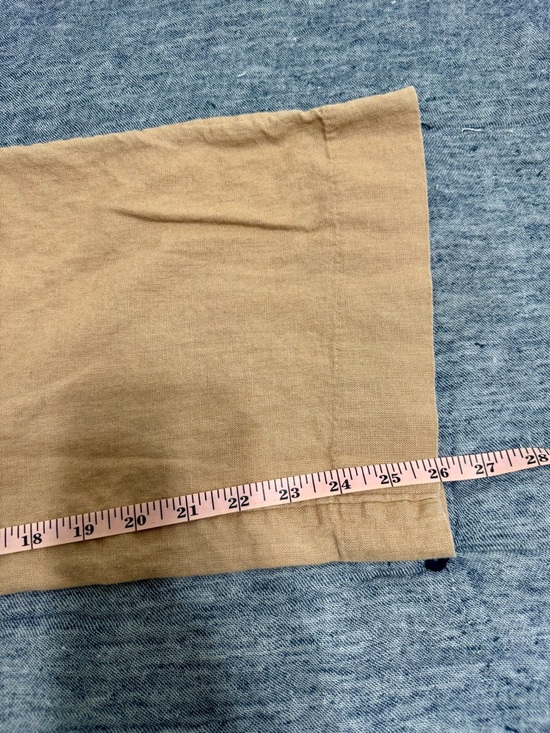 Abercrombie & Fitch Brown Tan Pleated Wide Leg Trousers Size XS Short - Picture 7 of 7